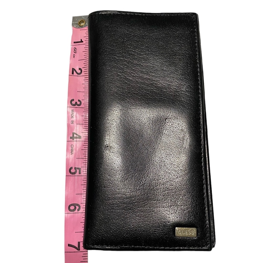 Women’s Pre- Loved Black Genuine Leather Guess Bi-Fold Slim Wallet - Picture 2 of 8